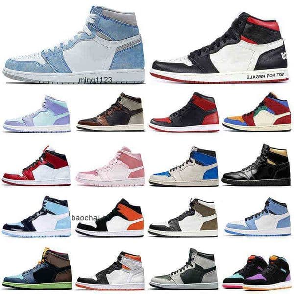 2026 Casual 1s men basketball shoes 1 University Blue Obsidian Bred Shadow Digital Pink women mens trainers sports sneakers Walking Jogging