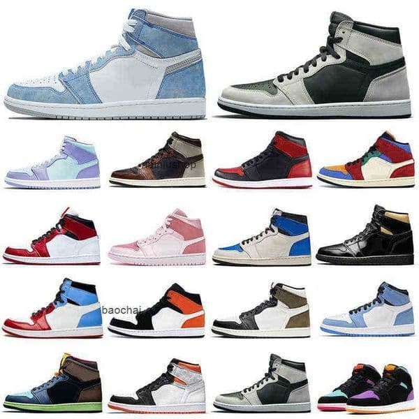 2026 Casual Fashion 1s men basketball shoes 1 University Blue Obsidian Bred Shadow Digital Pink women mens trainers sports sneakers Wholesale