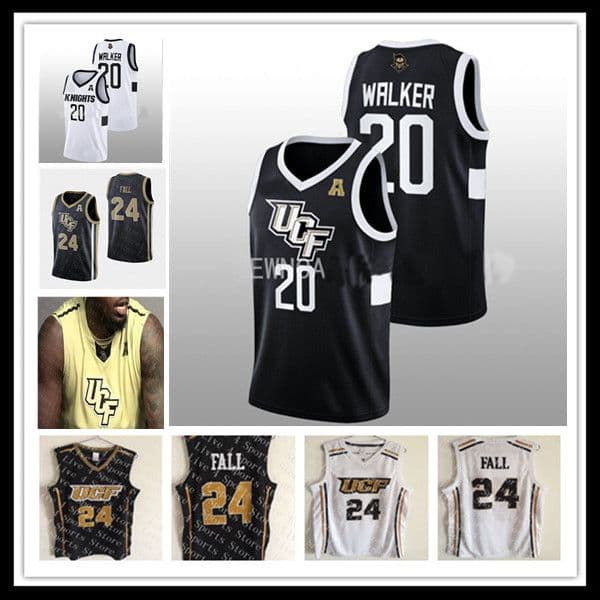 Ncaa UCF Knights College Basketball Jerseys Tacko Fall Taylor Hendricks Darius Johnson C.J. Kelly Ithiel Horton Brandon Suggs Jayhlon Young Lahat Thioune 4XL