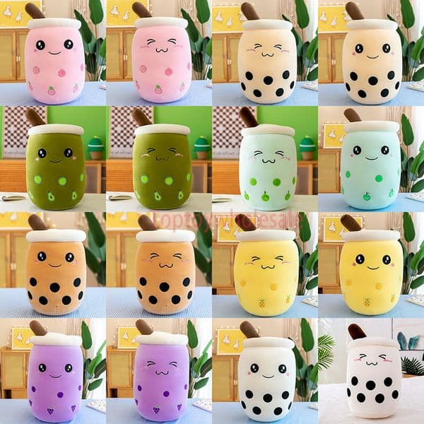 2026 New Cartoon Pillow: 24/30Cm Soft Milk Plush Pillow For Children, Decorative Bubble Tea Plushie Toys