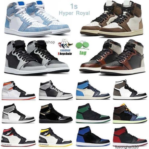 2026 original 1s High OG Basketball Shoes For Men Women 1 Hyper Royal University Blue Electro Orange Shadow 20 Gym Red Mens Trainers Sport