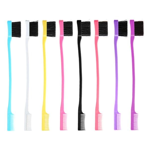 household Hair Clippers Cleaning Supplies soft double headed eyebrow brush breaking brush for beginners Convenient trimming Makeup beauty modeling tool LK406