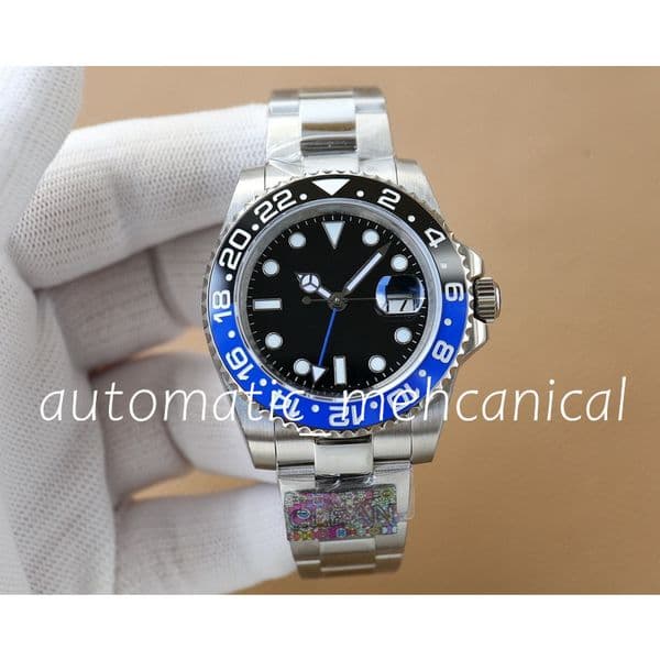 Clean Factory Mens Watches 40mm Black Ceramic Bezel 126710 Eta Automatic Mechanical Cal.3285 Movement Gmt Clean 904L Steel Bracelet Luminous Cleanf Wristwatches