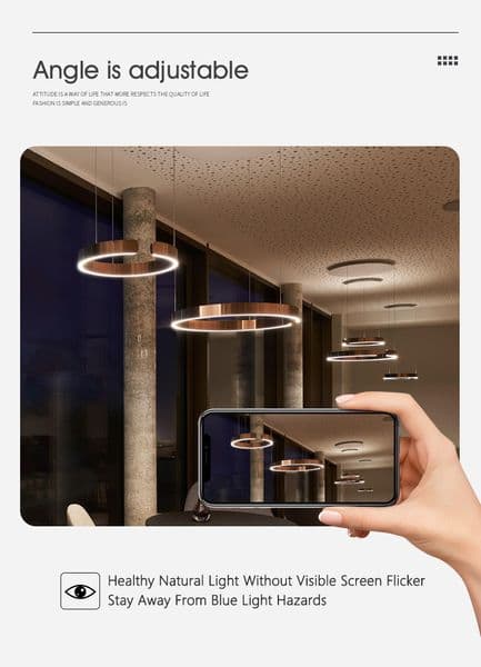 Ceiling chandelier Pendant Lamps Chandeliers for dining LED Bedroom living room nordic home decor Modern Round ring lamp restoration hardware chandelier
