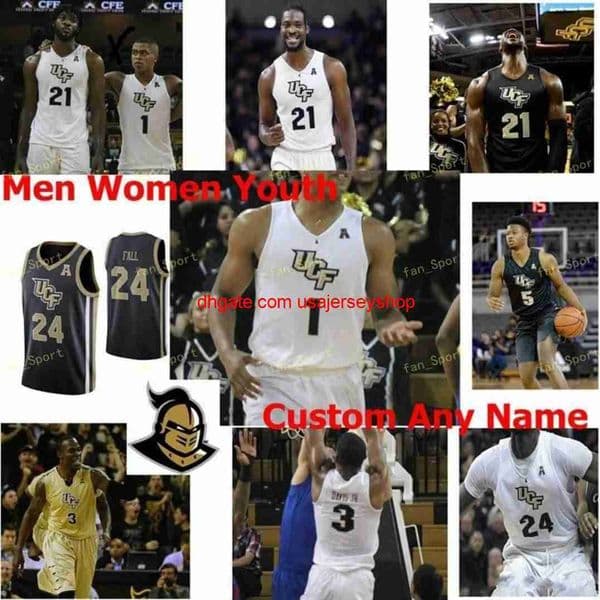 College UCF Knights Basketball Jersey 31 Anthony Catotti 35 Collin Smith 4 Ceasar DeJesus 5 Avery Diggs Myles Douglas Custom Stitched