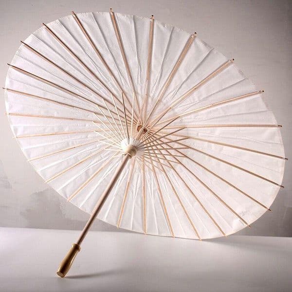 Bridal Wedding Parasols White Paper Umbrellas Beauty Items Chinese Mini Craft Umbrella Diameter 60pcs