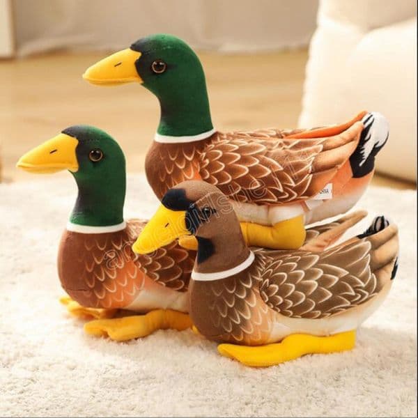 29cm Cartoon Cute Simulation Couple Mandarin Duck Stuffed Animal Plush Toy Kids Baby Birthday Gift