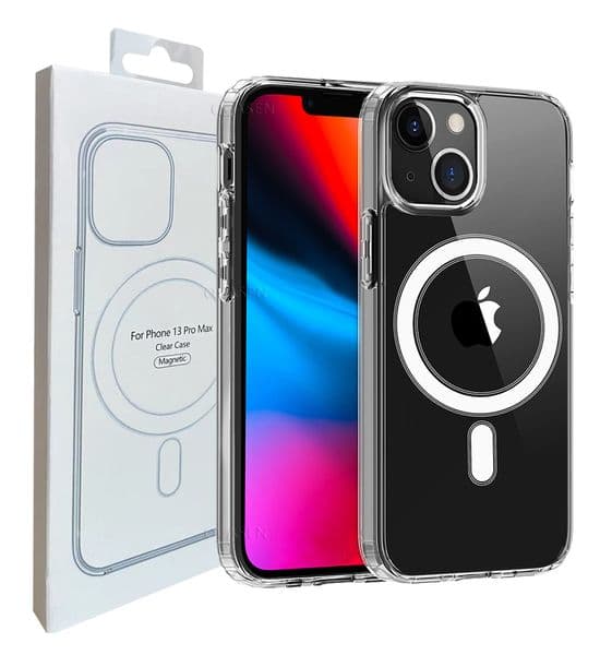 Magsofe Transparent Clear Acrylic Magnetic Shockproof Phone Cases for iPhone 16 16E 15 14 13 12 11 Pro Max XR XS X 8 7 Plus Samsung S25 S24 S23 S22 Ultra With