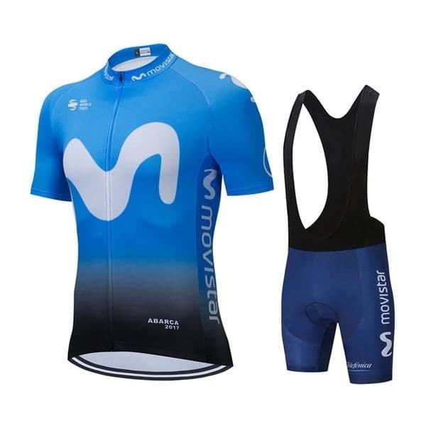 Designer Cycling Jersey Clothes Set 2026 New Cycling riding suit outfit Jersey Sets Movistar Outdoor Pattern Men Summer Clothing Breathable Clothes Kit Short
