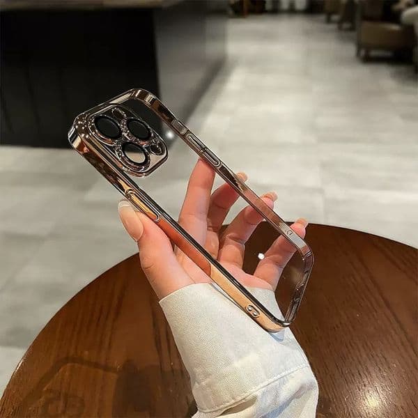 Electroplated phone cases iPhone 14 13 12 Pro max 11 12Promax 14Promax xs x xr 78 comes with glass lens film transparent pc hardcase protective case