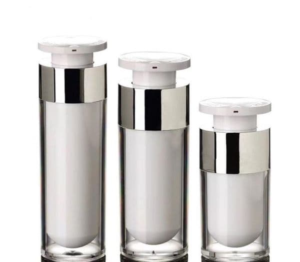 15ml 30ml 50ml Press Pump Acrylic Airless Bottles Skin Care Liquid Lotion Cream Plastic Cosmetic 100pcs SN4741