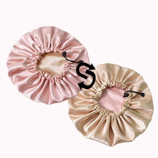 Double-layer Night Cap Upgrade Adjustable Women Oiled Shower Caps Soft Silk Dual-use Bath Chemotherapy Pure Color Exquisite Comfortable Gorro De Noche De Doble Capa