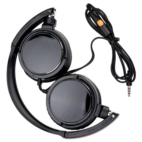 Foldable Sports Headsets 3.5mm Wired Headband Headphones With Microphone for Mobile Phone PC For School Students