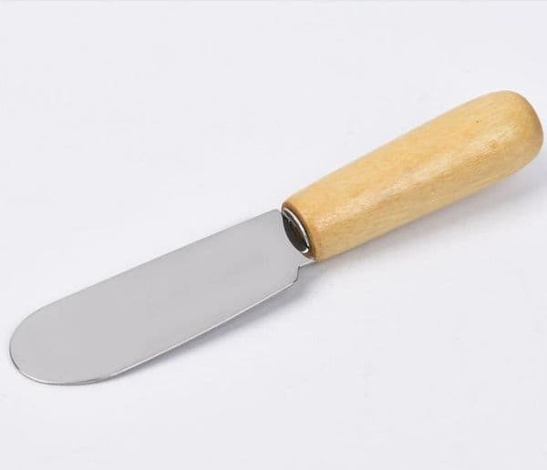Cheese Knife Tools Stainless Steel Butter Knife-With Wooden Handle Spatula Wood Butter-Cheese Dessert Jam Spreader Breakfast Tool SN243