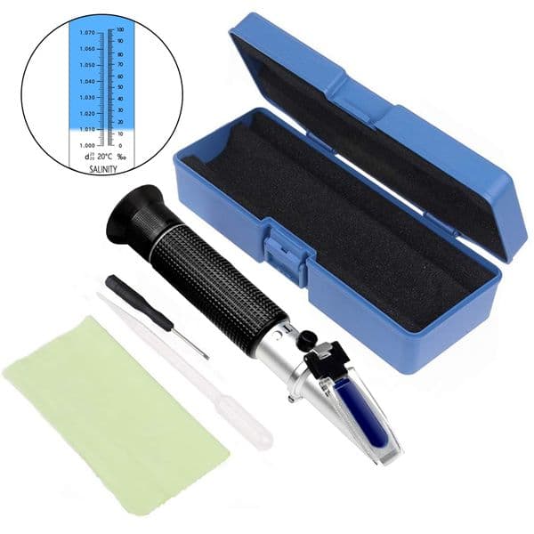 Other Aquarium Fish Salinity Refractometer 010 10001070SG Optical Salometer For Seawater Marine Aquaculture Food Salt Tester For Aquarium 221119