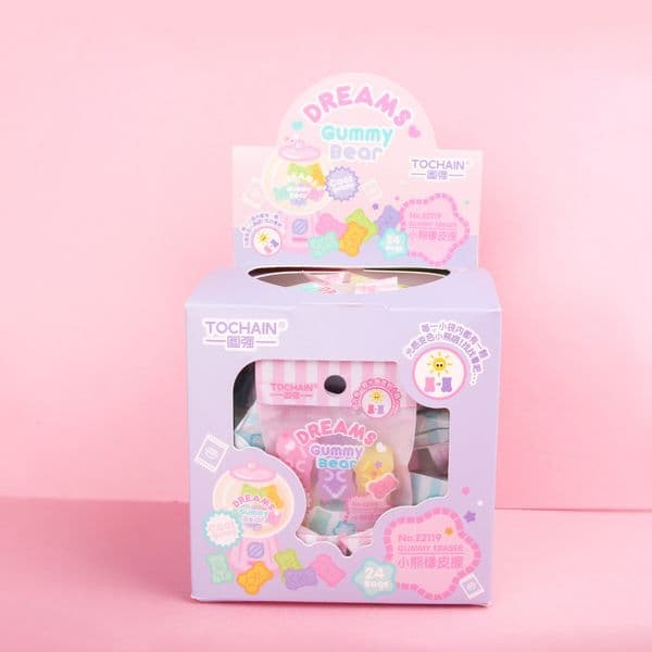 Erasers 24PCS Creative Student Children's Study Stationery Easy To Wipe 221118