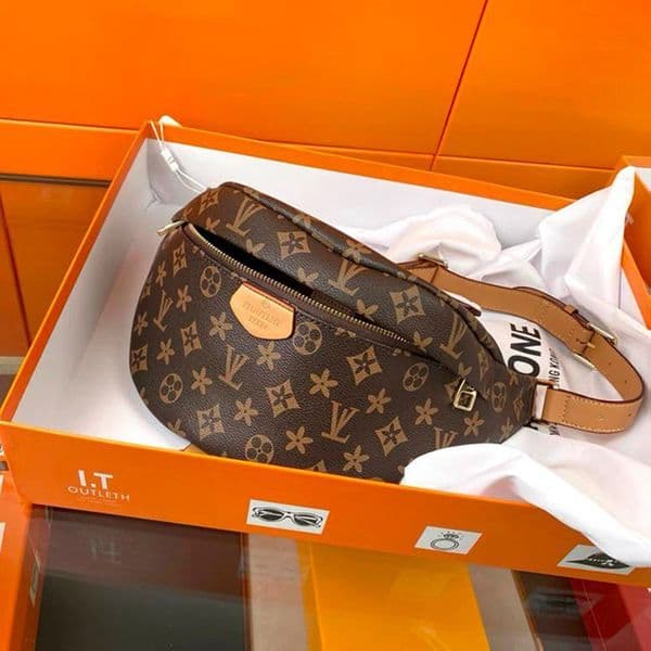 Newest Stlye Famous Bumbag Cross Body fashion Shoulder Bag brown Waist Bags Bum Unisex Waist Bags size 37x14x13cm