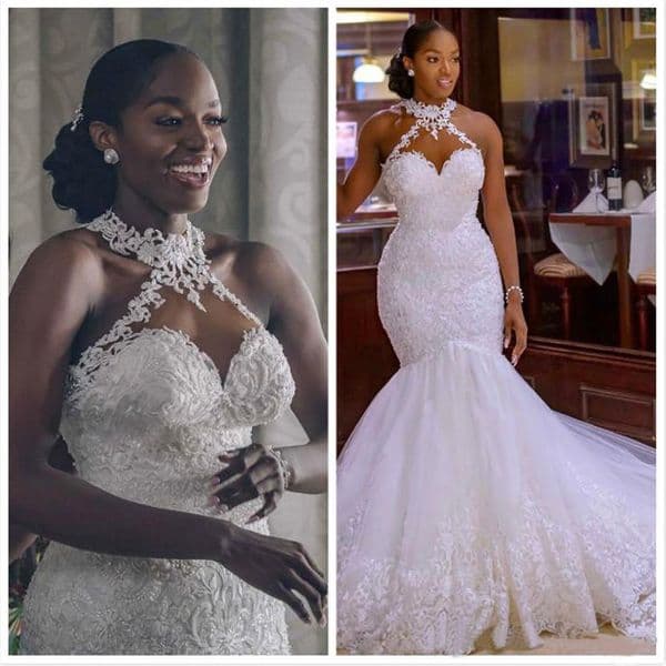 Arabic Aso Ebi Vintage Lace Beaded Wedding Dress Sheer Neck Mermaid Bridal Dresses Sexy Cheap Wedding Gowns