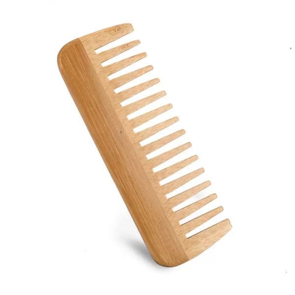 Natural High-quality and Wood Beard Health Bamboo Comb Laser Engraving Logo GG020