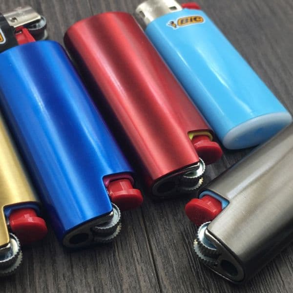 Metal Armor Case For BIC J5 Lighters Cover Pouches Ice Mirror J5 Mini Lighter General Plastic Body Protection Lighter Accessories