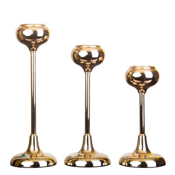 Gold Candle Holders Ornaments Wedding Decoration Romantic Metal Candlestick Home Table Candlelight Dinner Supplies