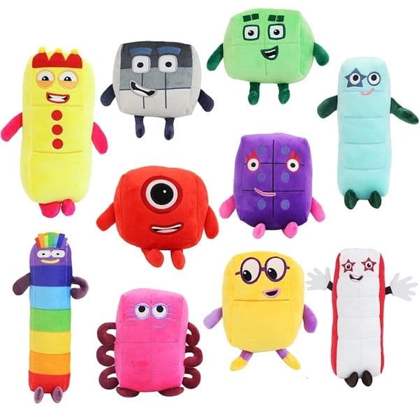 Plush Dolls Cartoon Numberblocks Doll Toy Educational Number Blocks Stuffed Movie TV Sereis Toys Kids Gift 221125 X241230