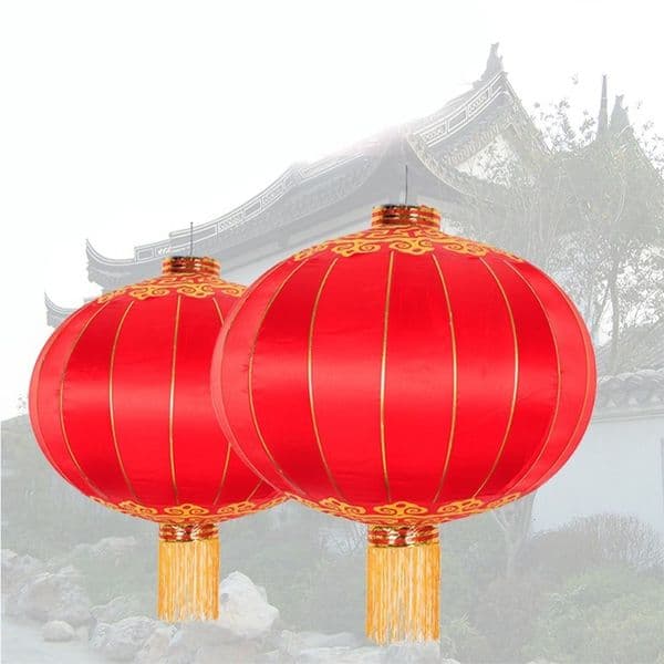 Other Event Party Supplies Chinese Red Lanterns 40cm Year Festival Wedding Household Items Chinatown Culture Decoration 221128