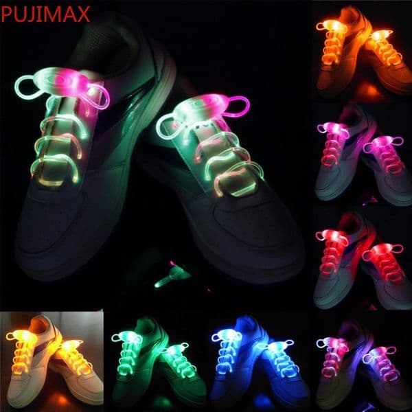 30pcs15 pairs LED Flashing shoe laces Fiber Optic Shoelace Luminous Shoe Laces Light Up Shoes lace