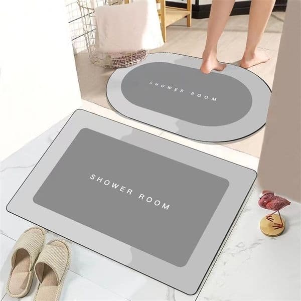Bath Mats Home Coral Fleece Carpet Water Absorption Nonslip Memory Foam Absorbent Washable Rug Toilet Floor bathroom rug set 221007