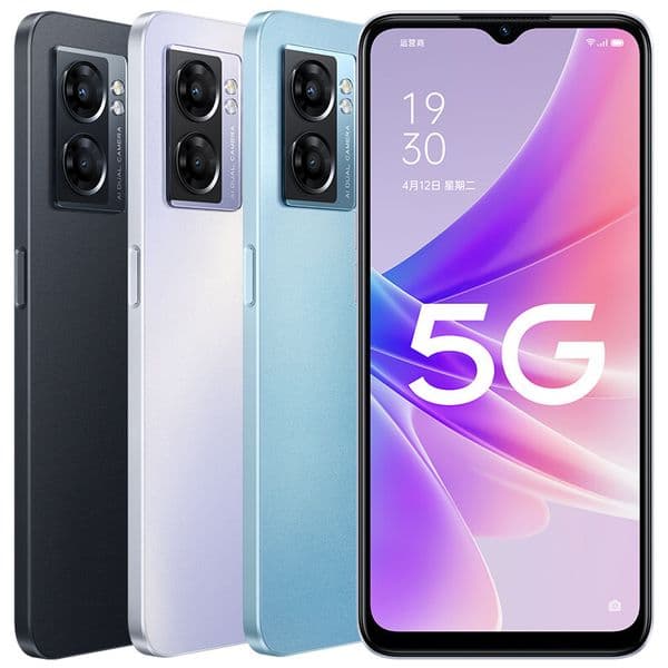 Original Oppo A57 5G Mobile Phone 6GB 8GB RAM 128GB 256GB ROM Octa Core Dimensity 810 Android 6.56" 90Hz LCD Full Screen 13MP 5000mAh Face ID Fingerprint Smart Cellphone