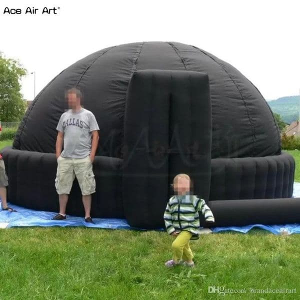 Customized 180 Degree Projection Dome Inflatable Planetarium Igloo With 1 Door On Sale