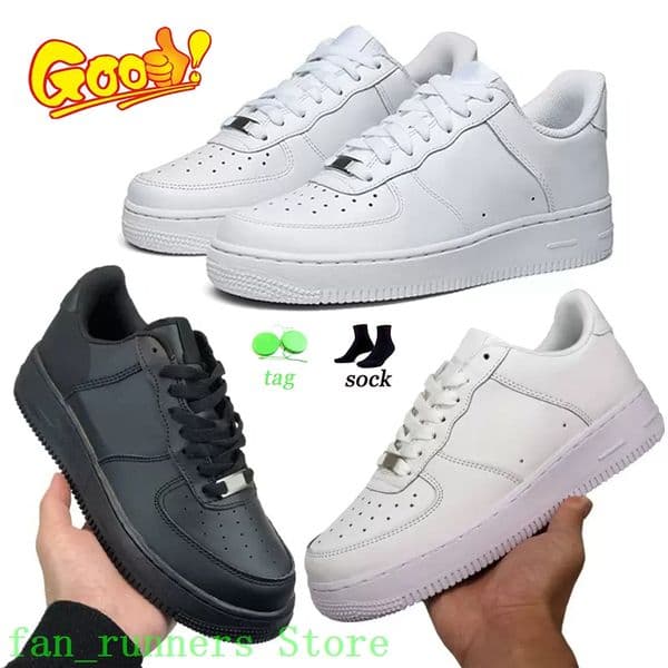 1 Designer platform shoes 1s men women classic Triple White Black mens womens trainers outdoor sports one sneakers