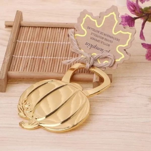 Pumpkin Gold Beer Bottle Opener Halloween Favors Lovely Christmas Wedding Gift Party Favor