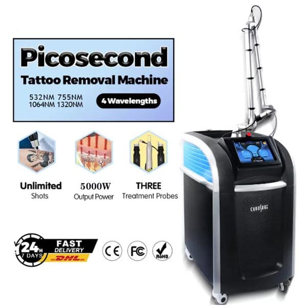 Professional LASER tattoo removal technology PicoLaser Machine picosecond Freckle remover Black Doll Treatment beauty device