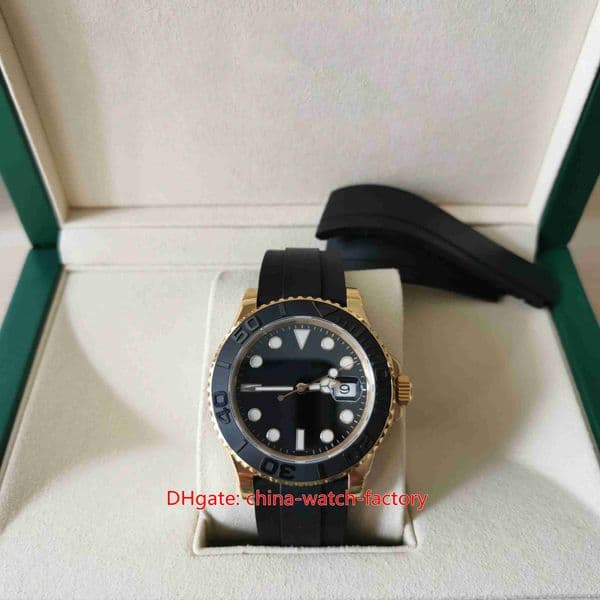 Super Factory Mens Watch Top Quality 42mm 226658 Oysterflex Rubber Bands 18k Yellow Gold Ceramic Watches CAL.3235 Movement Mechanical Automatic Men's Wristwatches