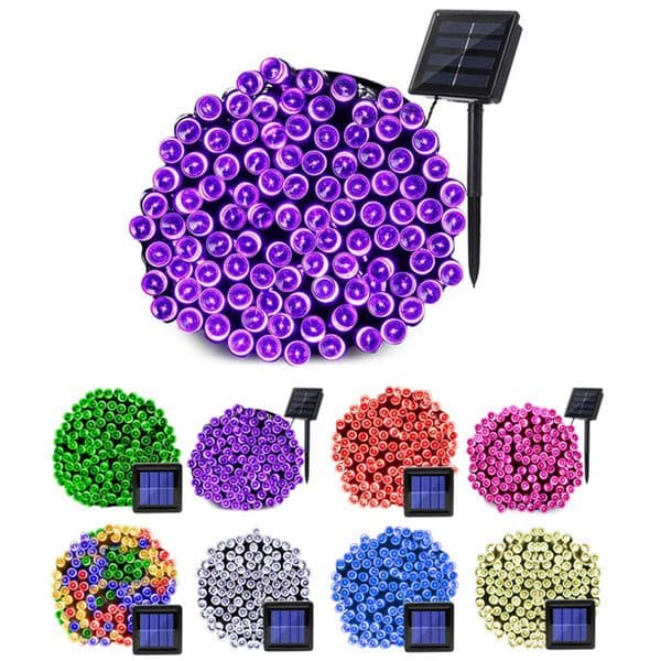 Christmas Garland Led Fairy Light Outdoor Solar Powered String Lights 8 Mode 7m/12m/22m/32m/52m Garden Wedding Decoration Waterproof