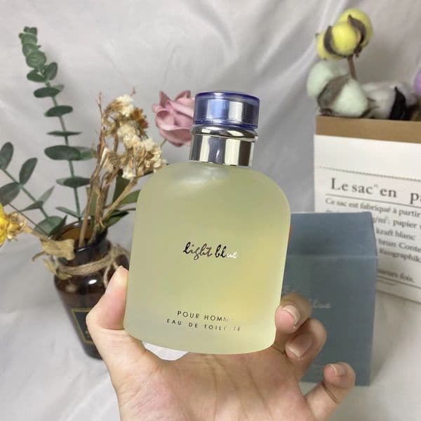 Designer light blue men perfume 125ml pour homme Fragrance edt long lasting good smell parfum high capacity top version quality man cologne spray 4.2fl.oz fast ship
