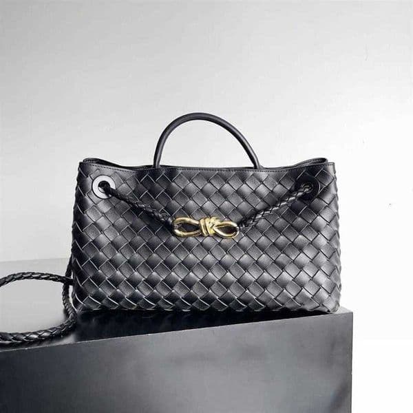 12A All-New Mirror Quality designer bag Shoulder Bags New Horizontal Bag Sheepskin Woven Bow Handheld Crossbody Shoulder Bag Andiamo Woven Women's Bag