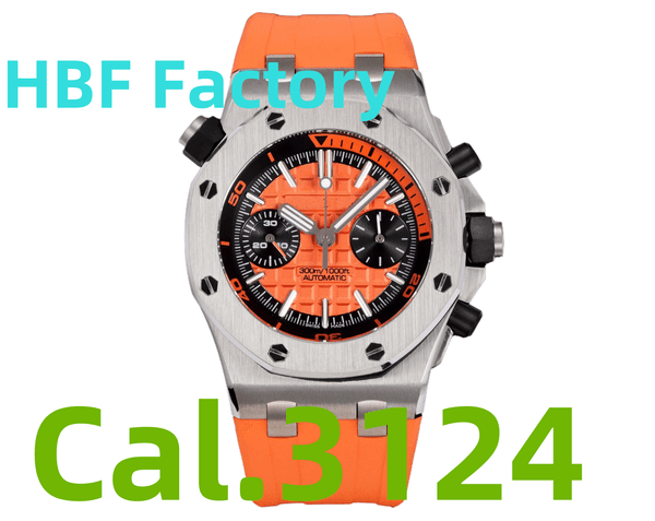 26703 Luxury Sports Watches Stopwatch Chronograph Designer Mens watch Cal.3124 Mechanical Wristwatch 42mm CNC 316L Steel Super luminous Waterproof Sapphire
