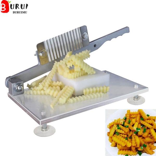 Wave Potato Slicer French Fries Potato Cutting Tools Shaped Cutter With Wave Knife