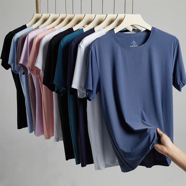 couples ice cold round neck t shirt lightweight breathable moisture wicking for summer comfort