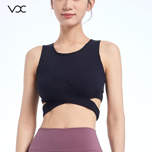 Sophisticated Minimalist Bra featuring a Distinguished U Collar Yoga Sports Bra