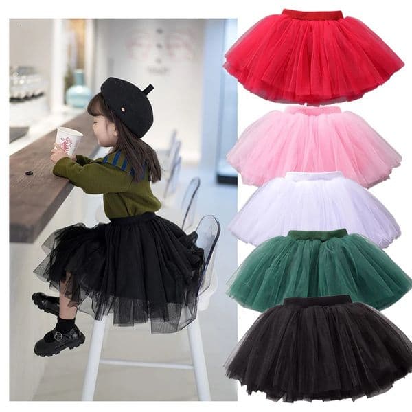 Baby Girls Tutu Fluffy Skirt Toddler Princess Ballet Dance Tulle Mesh Kids Cake Cute Clothes Pettiskirt 250901