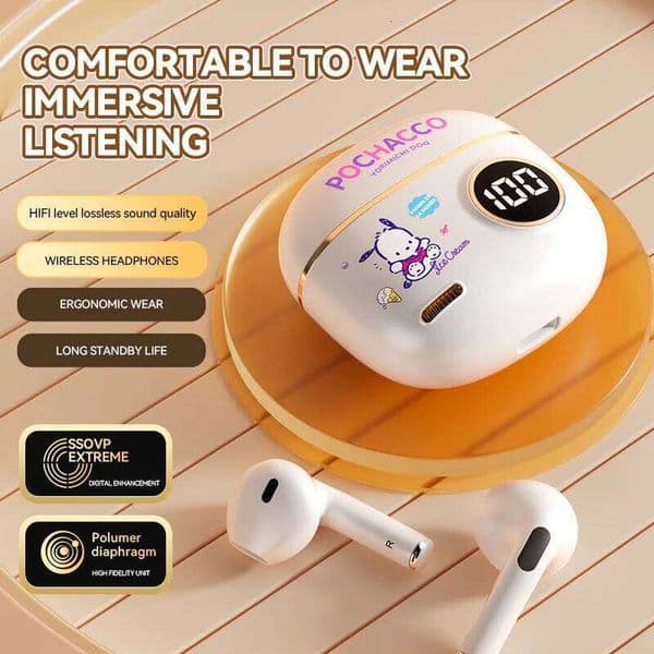 New TWS ES Wireless Bluetooth Earphones Headphones HiFi Sound Low Latency Noise Reduction Earbuds for IPhone Android
