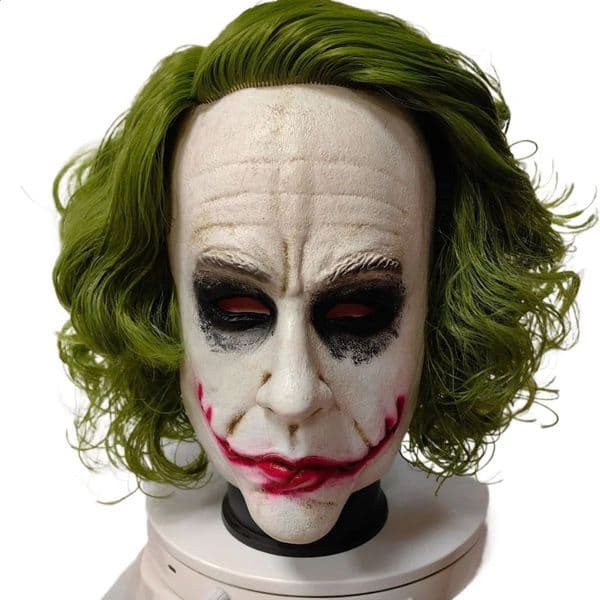 2026 Joker Mask And Wig perfume Head Gear Party Carnival Neutral Role Playing Prop cologne Halloween Mischief Horror Latex Free Shipping