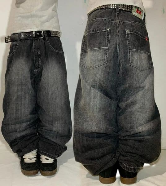 Gothic Fashion Black Solid Color Washed Old Casual Jeans Men Y2K Streetwear Vintage High Waist Baggy Wideleg Pants 250902BJ