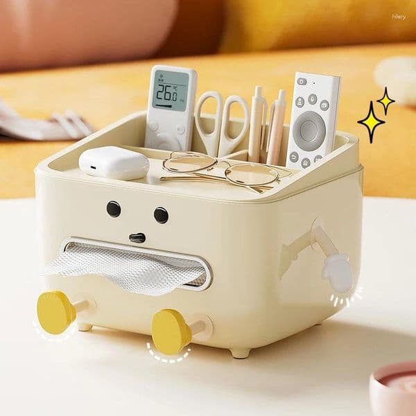 Storage Boxes Back To School Paper Towel Box Household Living Room Bedroom Bedside Multi-function Student Dorm Desktop Organizer