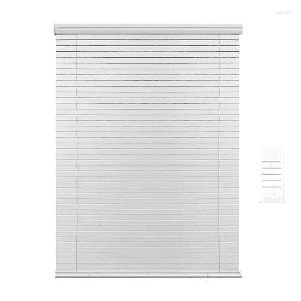 Curtain Electric PVC Venetian Blinds Shades Blackout Window Shutters L Slat Customize 250603-ML