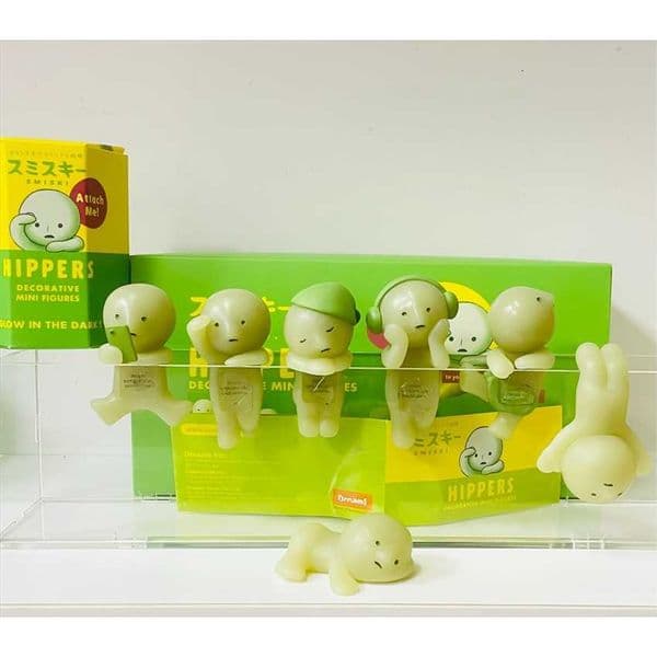 Good Quality SMISKI Hippers Blind Box Noctilucent Green Doll Mystery Box Action Figures Fans Children Christmas Gift Random 1Pcs