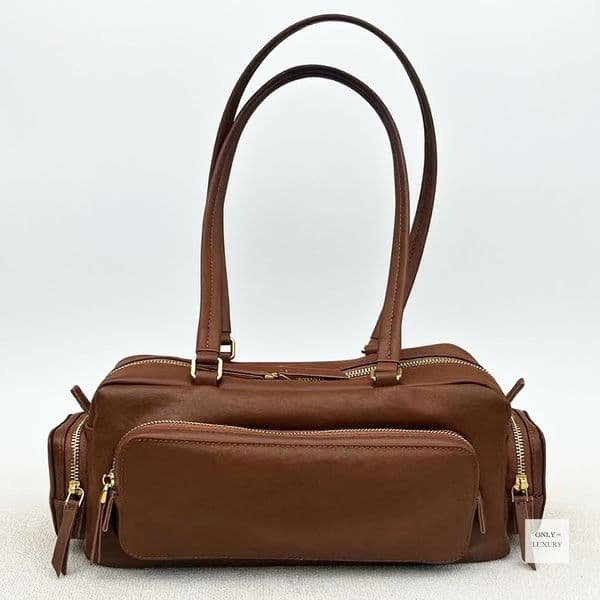 Luxury motorcycle pocket bag designer handbag shoulder bag retro nappa genuine leather women men small clutch hobo crossbody multiple purse vintage 7A high quality